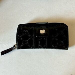 Loungefly Hello Kitty Black Patent Leather Wallet
